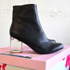 Jeffrey Campbell "In the Mood" Boots with Lucite Heel, women's 9, new in box